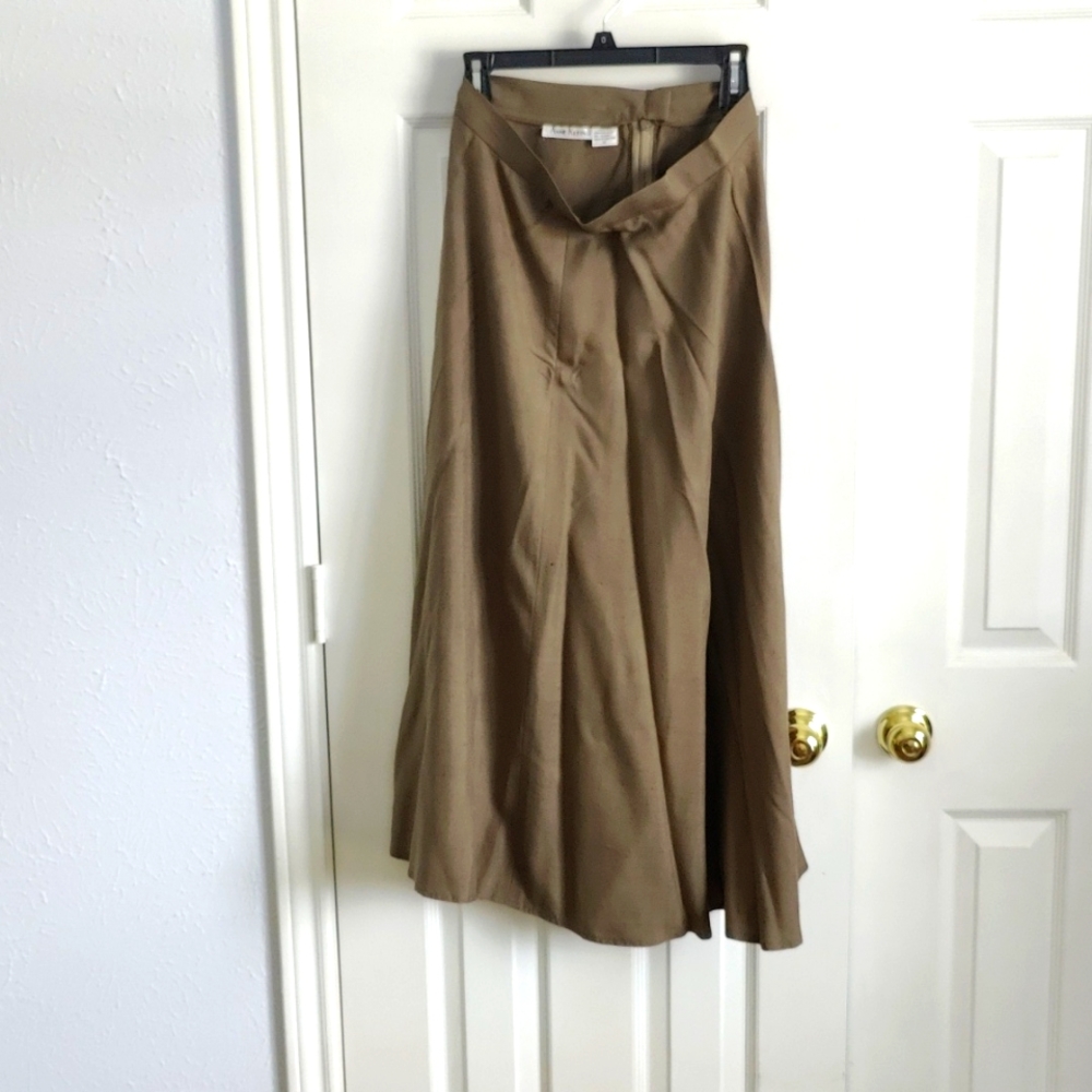 Women's Maxi 100% silk Anne Klein Skirt